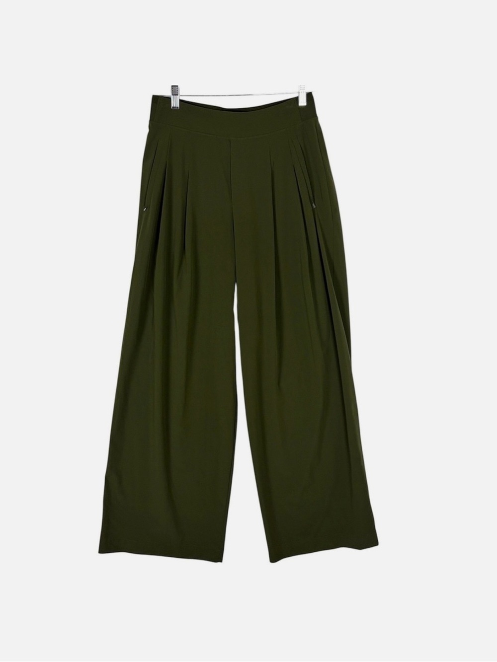 Athleta BrooklynWide-Leg Aspen Olive Green Women's Pants